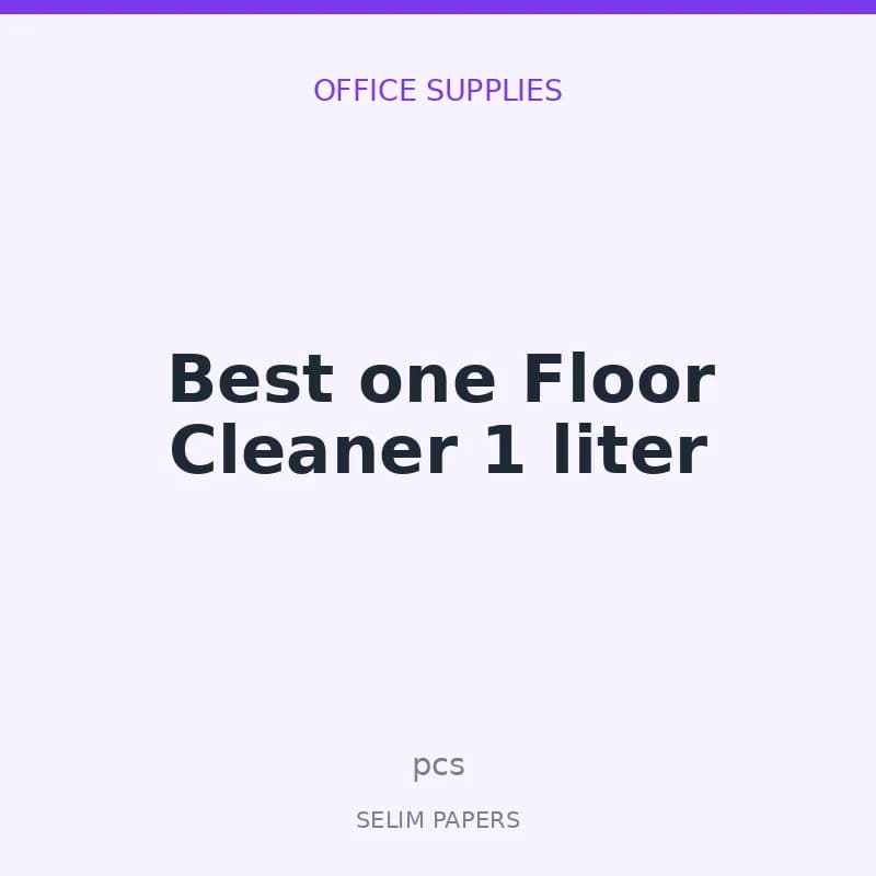 Best one Floor Cleaner 1 liter - Image 1