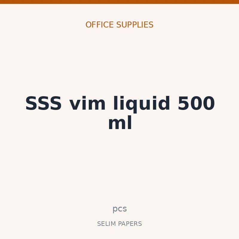 SSS vim liquid 500 ml - Image 1