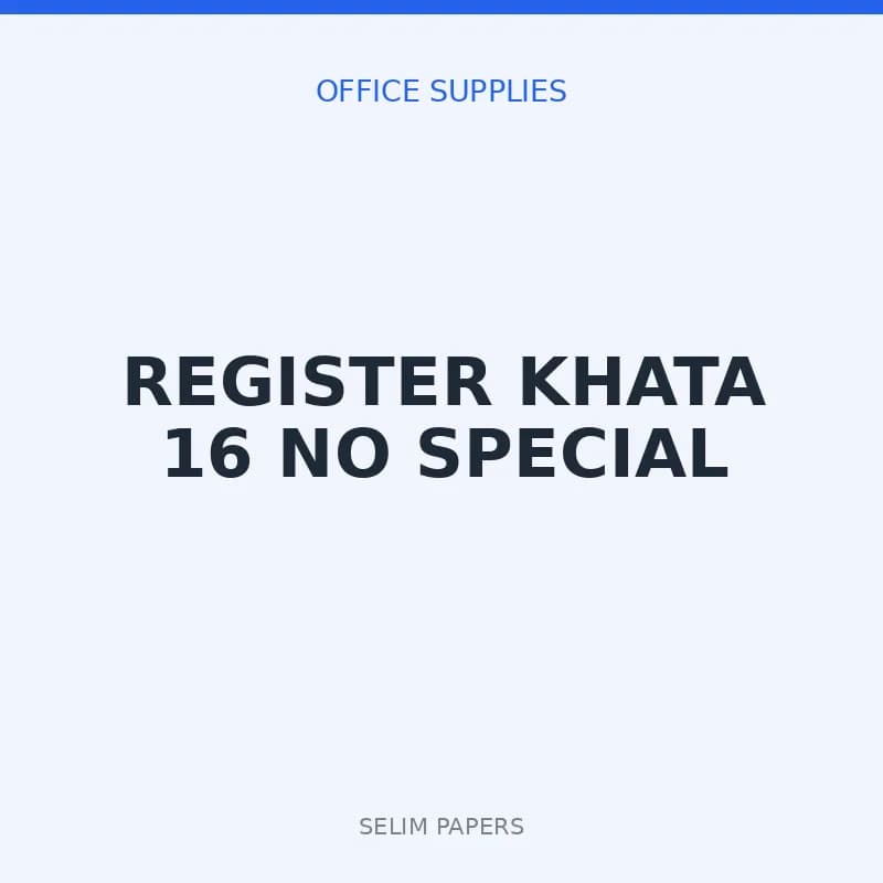 REGISTER KHATA 16 NO SPECIAL - Image 1