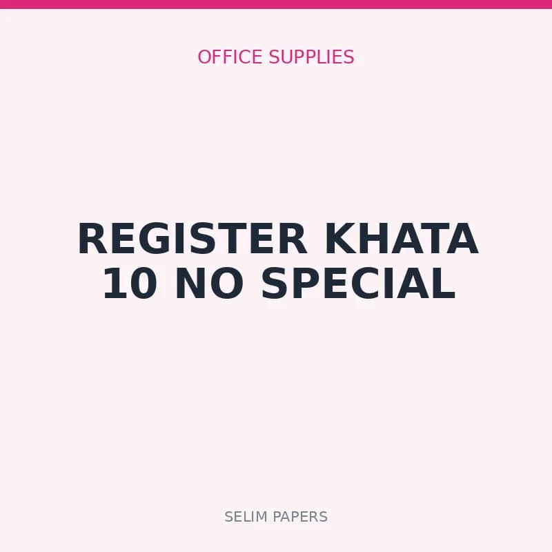 REGISTER KHATA 10 NO SPECIAL - Image 1
