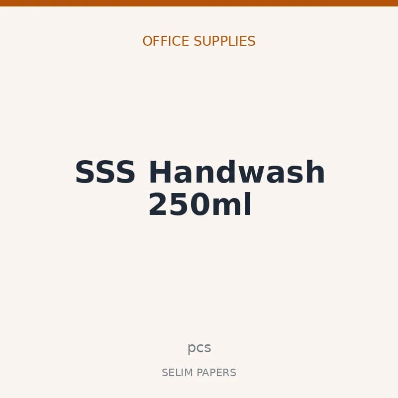 SSS Handwash 250ml - Image 1