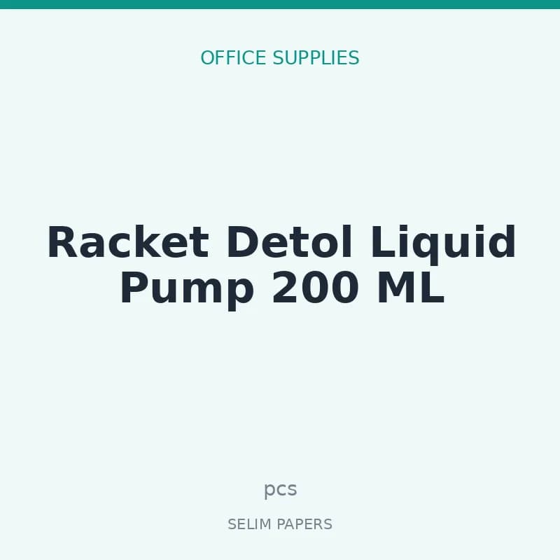 Racket Detol Liquid Pump 200 ML - Image 1