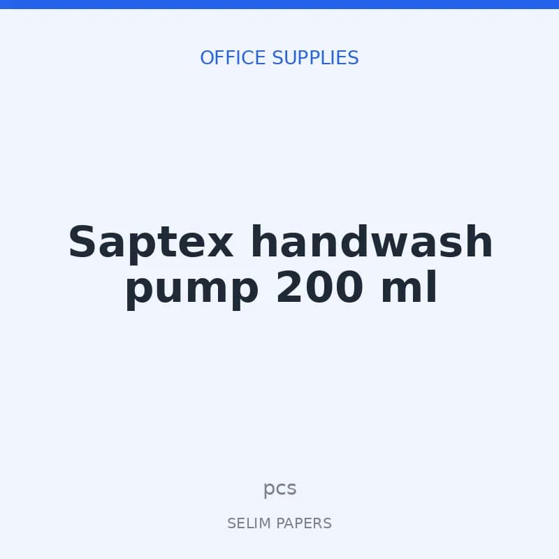 Saptex handwash pump 200 ml - Image 1