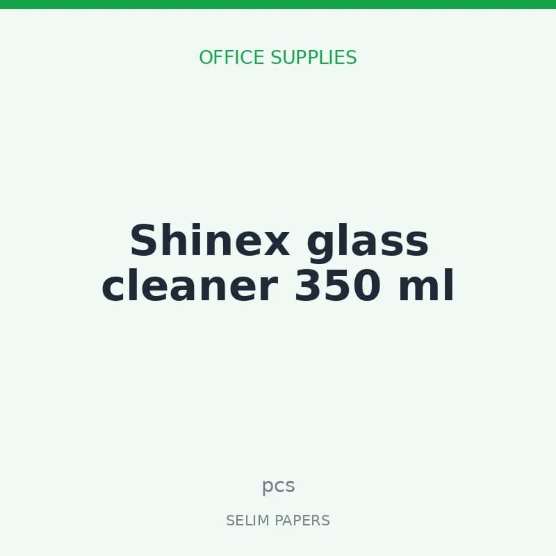 Shinex glass cleaner 350 ml - Image 1