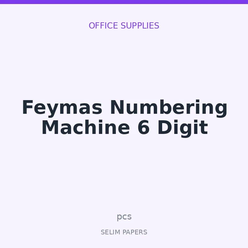 Feymas Numbering Machine 6 Digit - Image 1