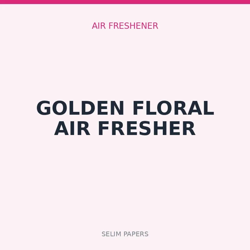 GOLDEN FLORAL AIR FRESHER - Image 1