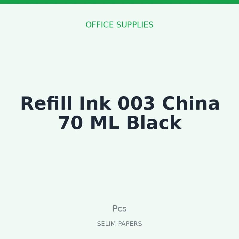 Refill Ink 003 China 70 ML Black - Image 1