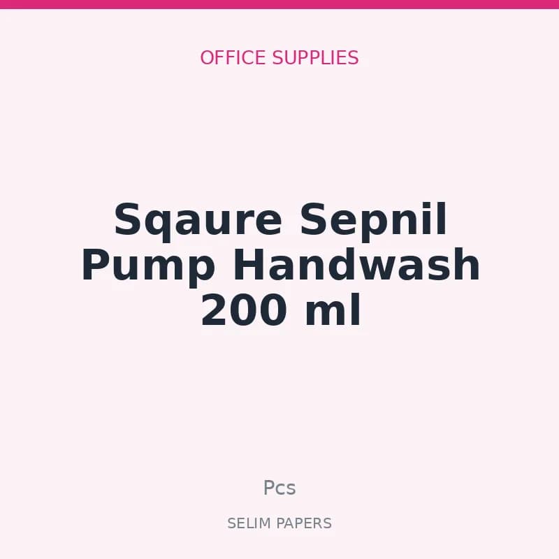 Sqaure Sepnil Pump Handwash 200 ml