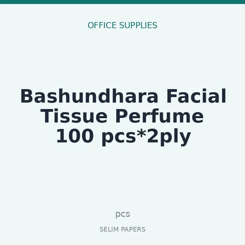 Bashundhara Facial Tissue Perfume 100 pcs*2ply - Image 1