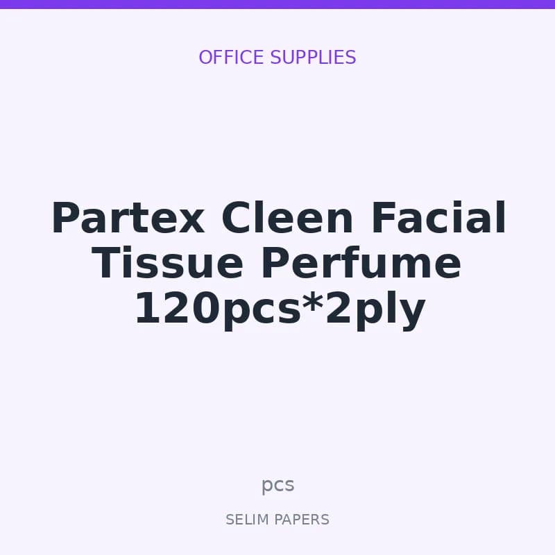 Partex Cleen Facial Tissue Perfume 120pcs*2ply - Image 1