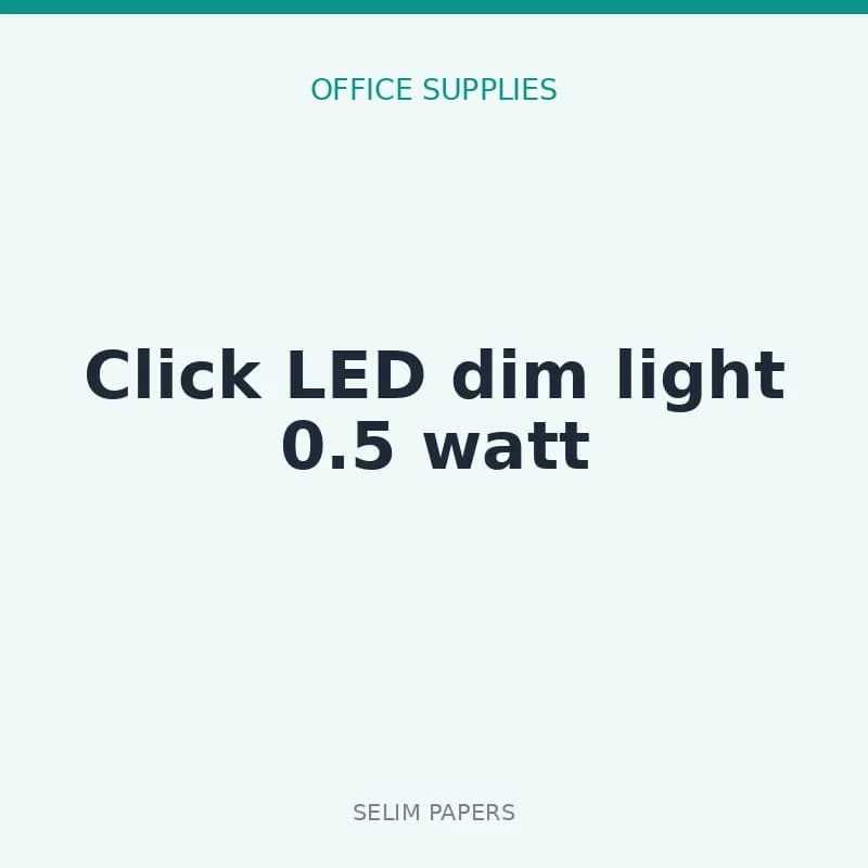 Click LED dim light 0.5 watt - Image 1