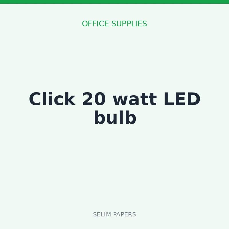 Click 20 watt LED bulb - Image 1