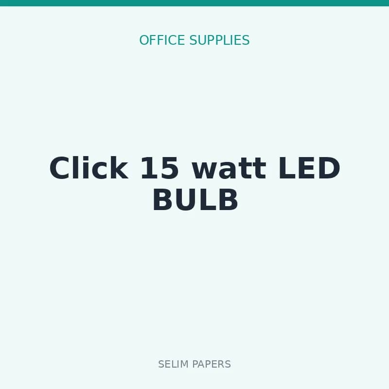 Click 15 watt LED BULB