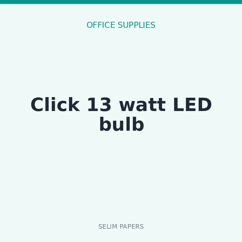 Click 13 watt LED bulb - Image 1