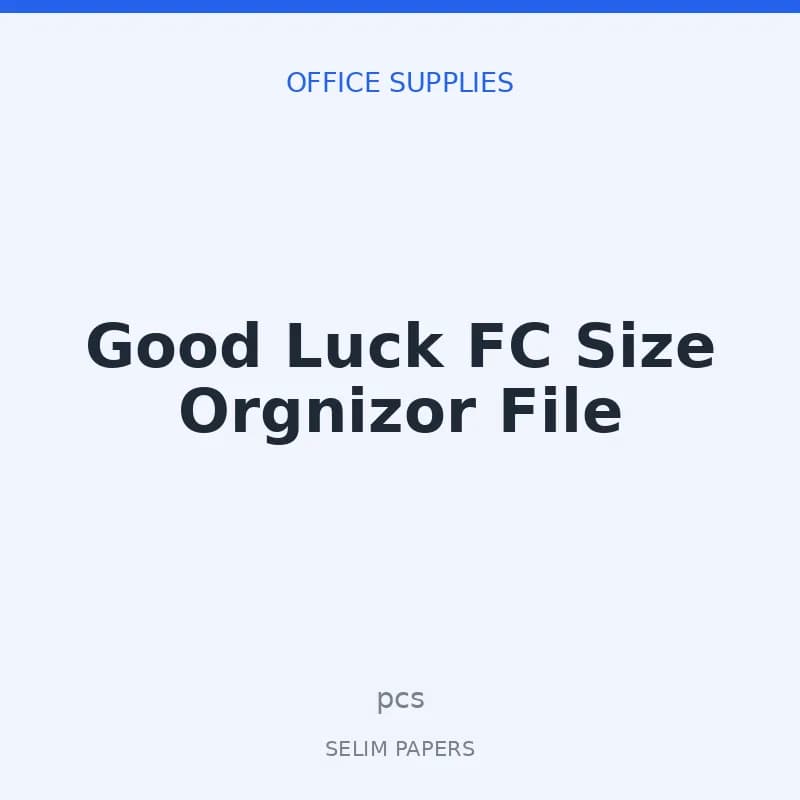 Good Luck FC Size Orgnizor File - Image 1