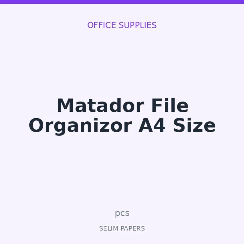 Matador File Organizor A4 Size - Image 1