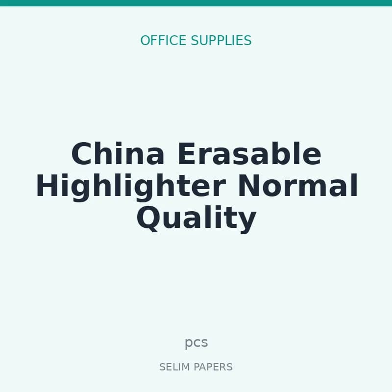 China Erasable Highlighter Normal Quality - Image 1