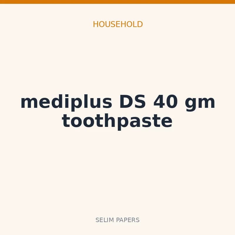 mediplus DS 40 gm toothpaste - Image 1