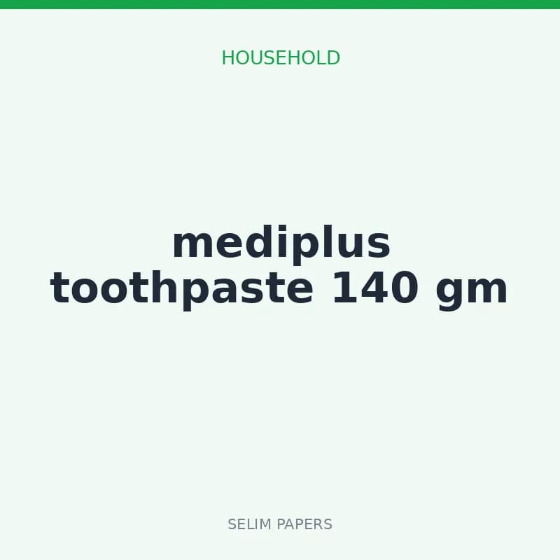 mediplus toothpaste 140 gm - Image 1