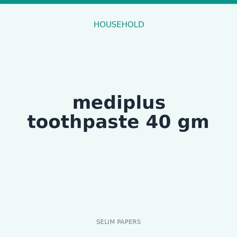mediplus toothpaste 40 gm - Image 1