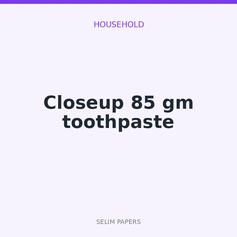 Closeup 85 gm toothpaste - Image 1