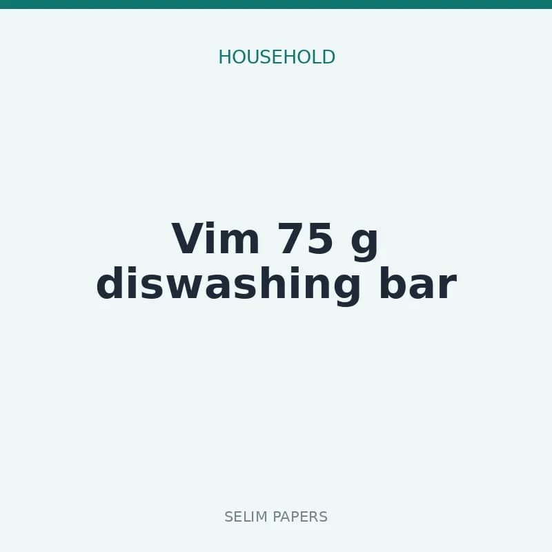 Vim 75 g diswashing bar - Image 1