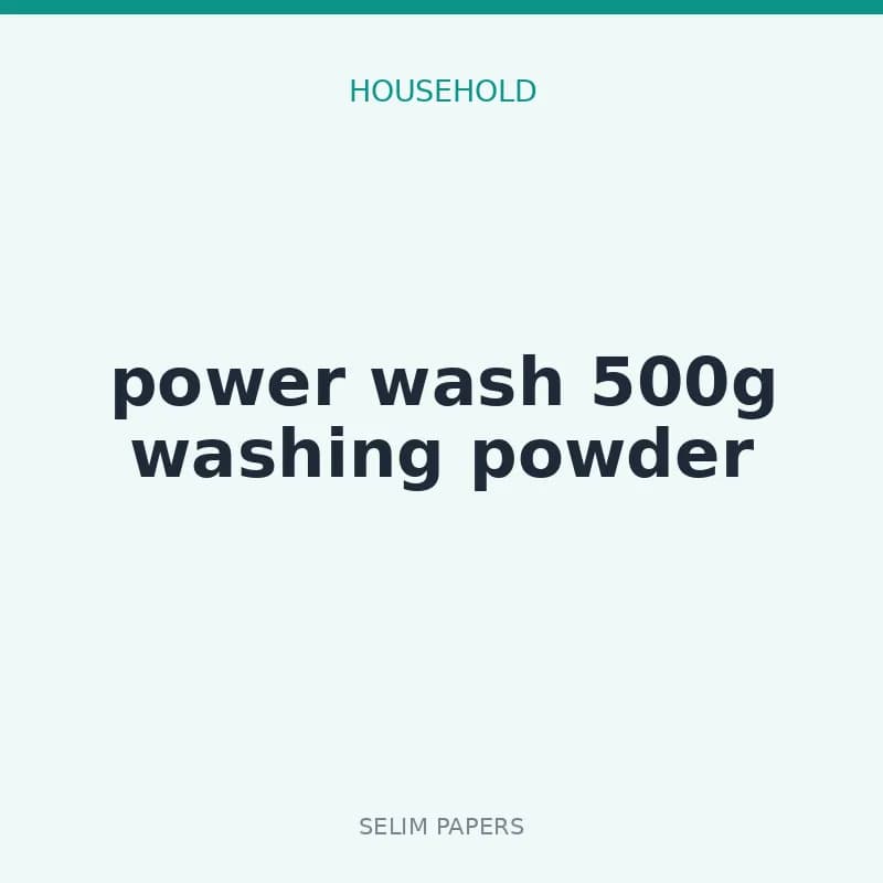 power wash 500g washing powder - Image 1