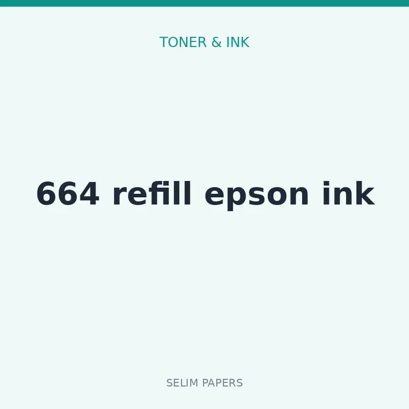 664 refill epson ink - Image 1