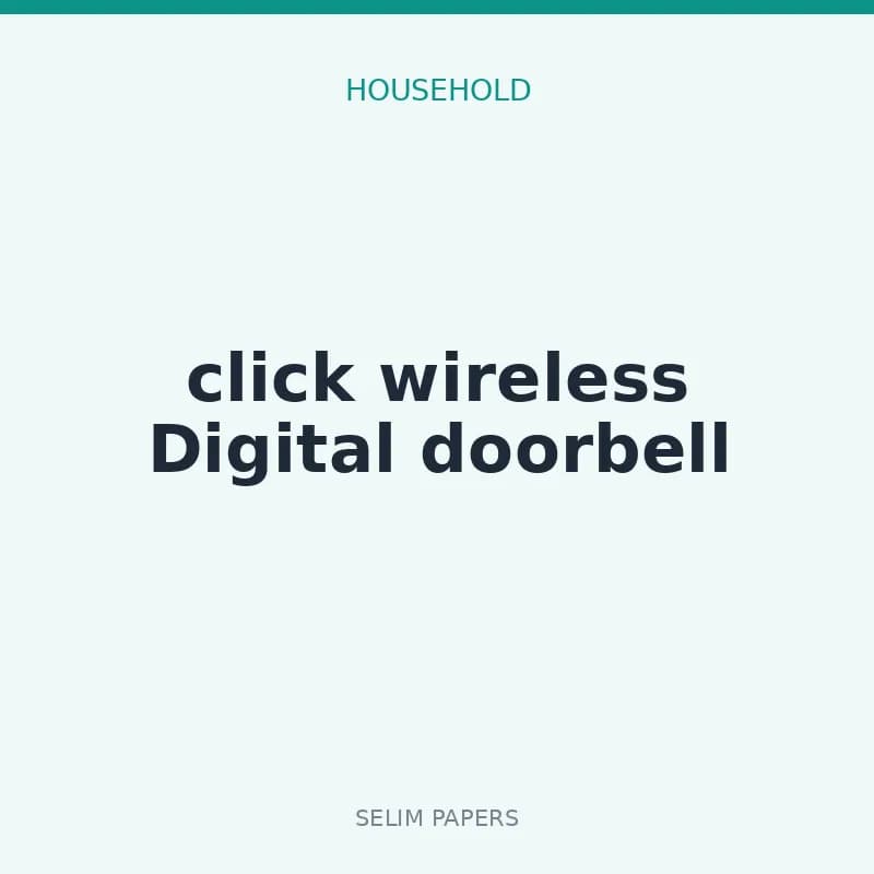 click wireless Digital doorbell - Image 1
