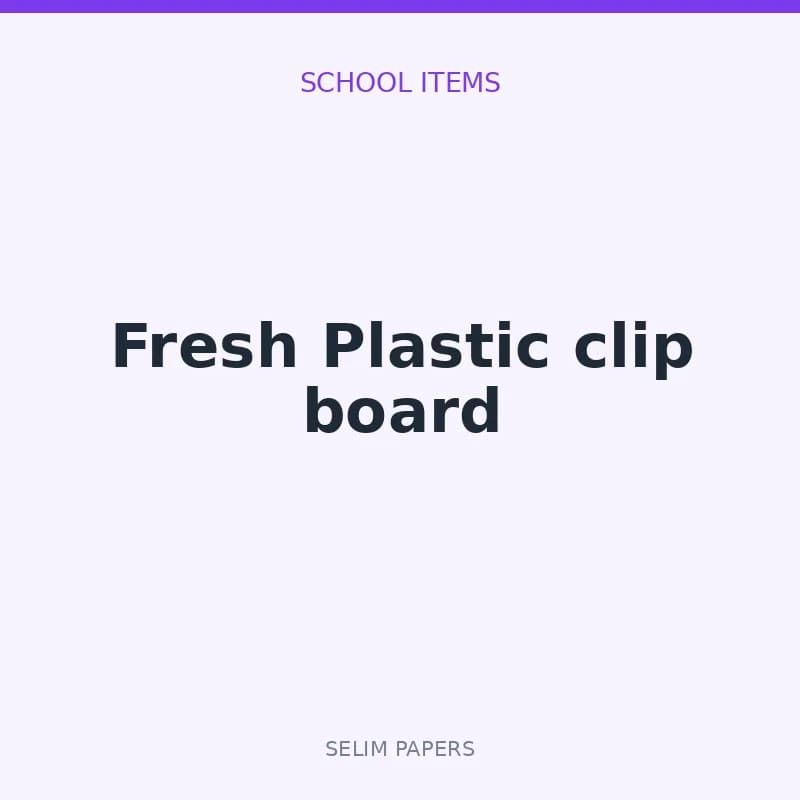 Fresh Plastic clip board - Image 1
