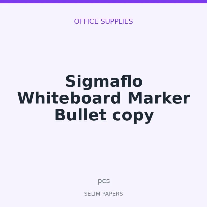 Sigmaflo Whiteboard Marker Bullet copy - Image 1