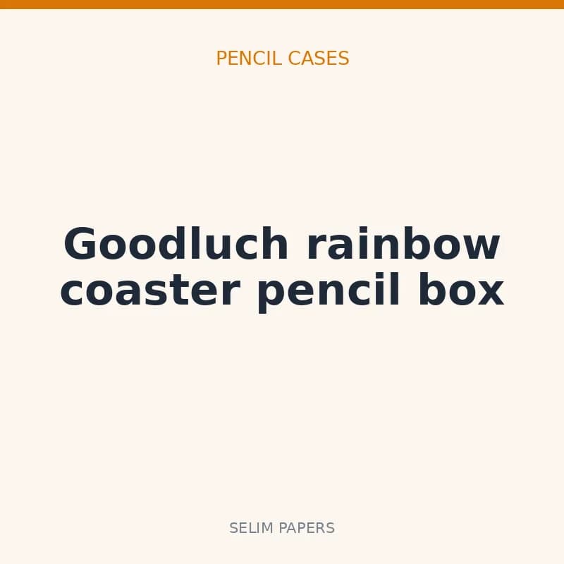 Goodluch rainbow coaster pencil box - Image 1
