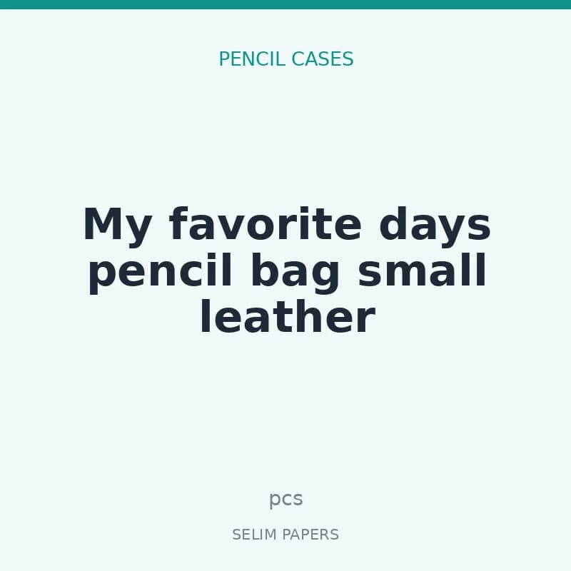 My favorite days pencil bag small leather - Image 1