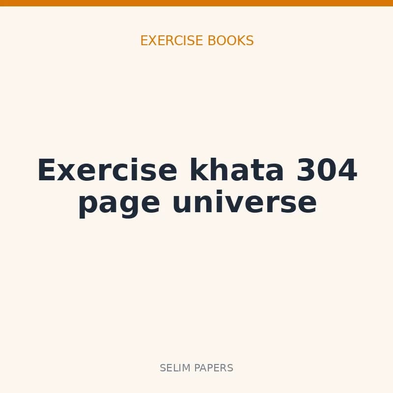 Exercise khata 304 page universe - Image 1