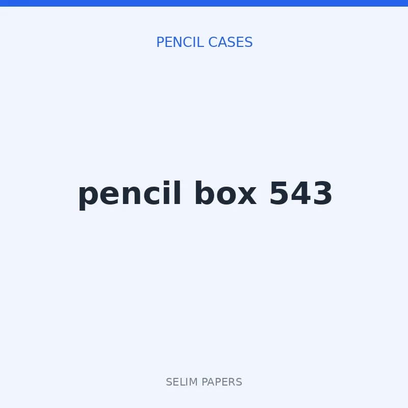 pencil box 543 - Image 1