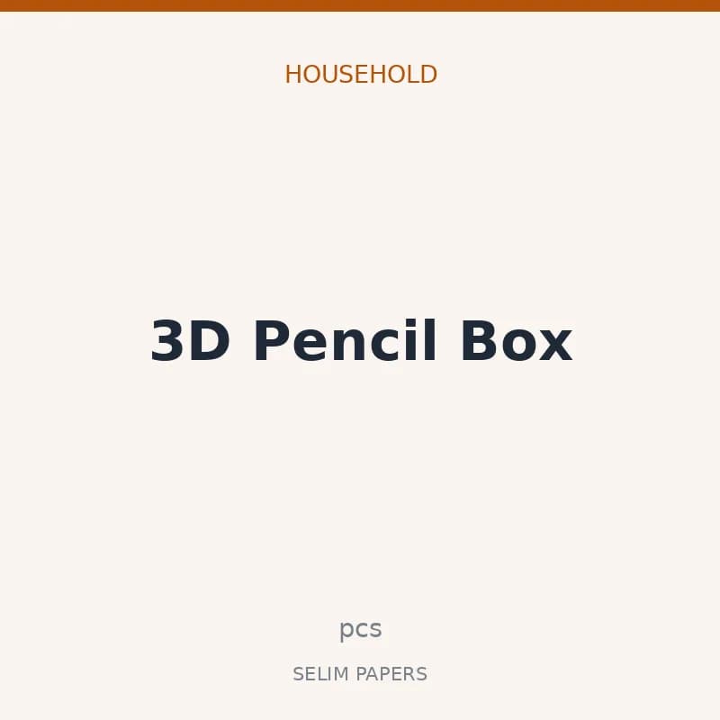 3D Pencil Box - Image 1