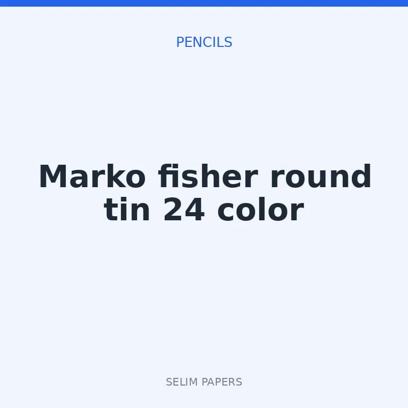 Marko fisher round tin 24 color - Image 1