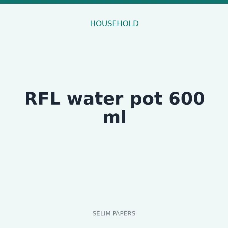 RFL water pot 600 ml - Image 1