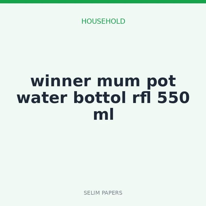 winner mum pot water bottol rfl 550 ml - Image 1