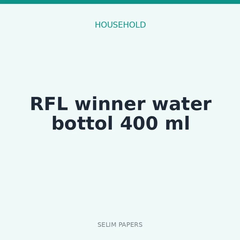 RFL winner water bottol 400 ml - Image 1