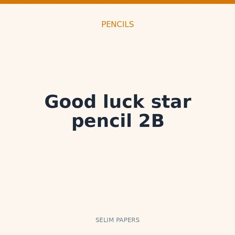 Good luck star pencil 2B - Image 1