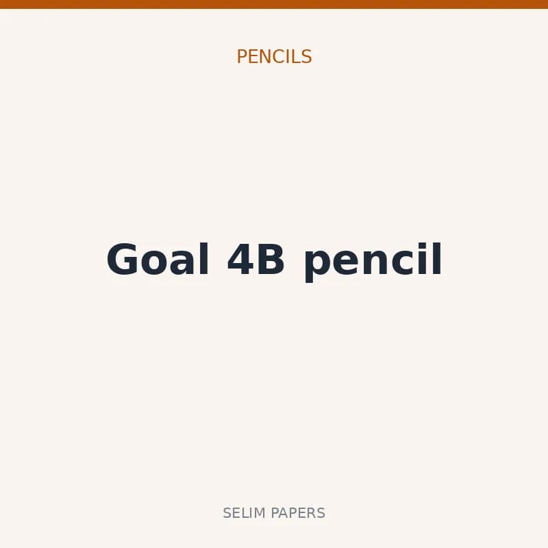 Goal 4B pencil - Image 1