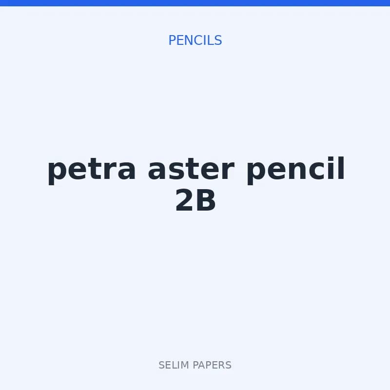 petra aster pencil 2B - Image 1