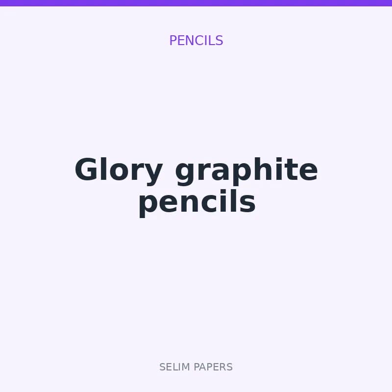 Glory graphite pencils - Image 1