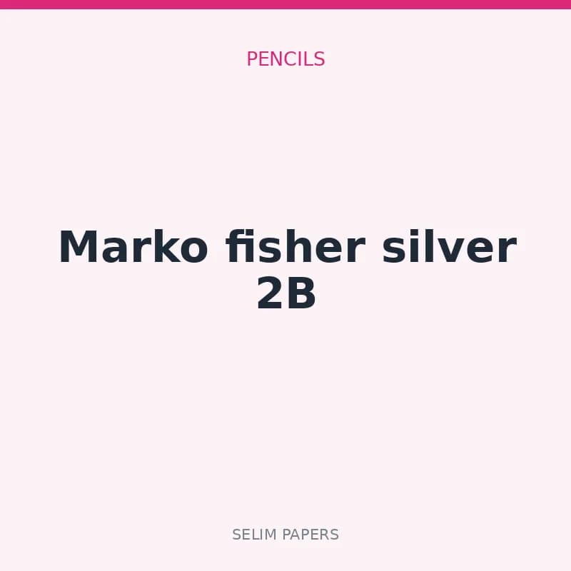 Marko fisher silver 2B - Image 1