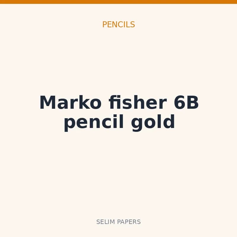 Marko fisher 6B pencil gold - Image 1