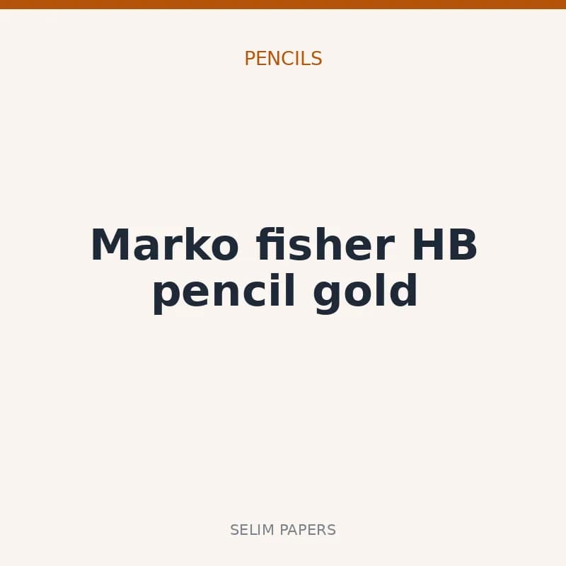 Marko fisher HB pencil gold - Image 1