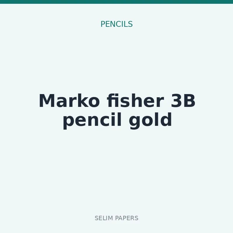 Marko fisher 3B pencil gold - Image 1