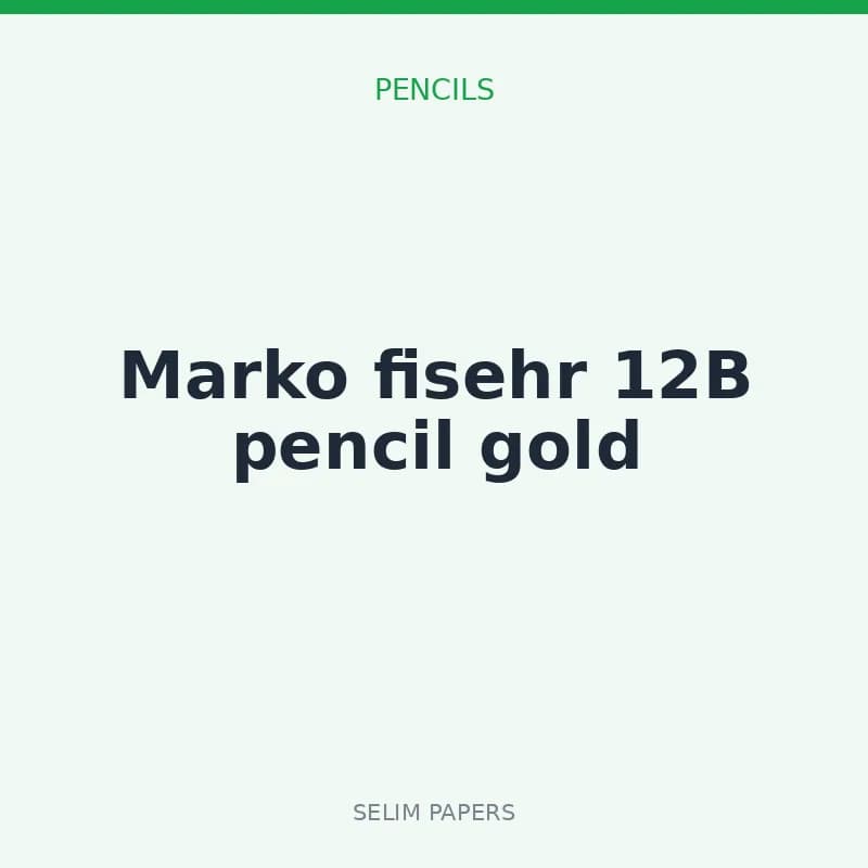 Marko fisehr 12B pencil gold - Image 1