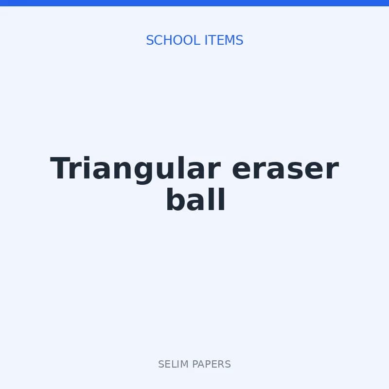 Triangular eraser ball - Image 1